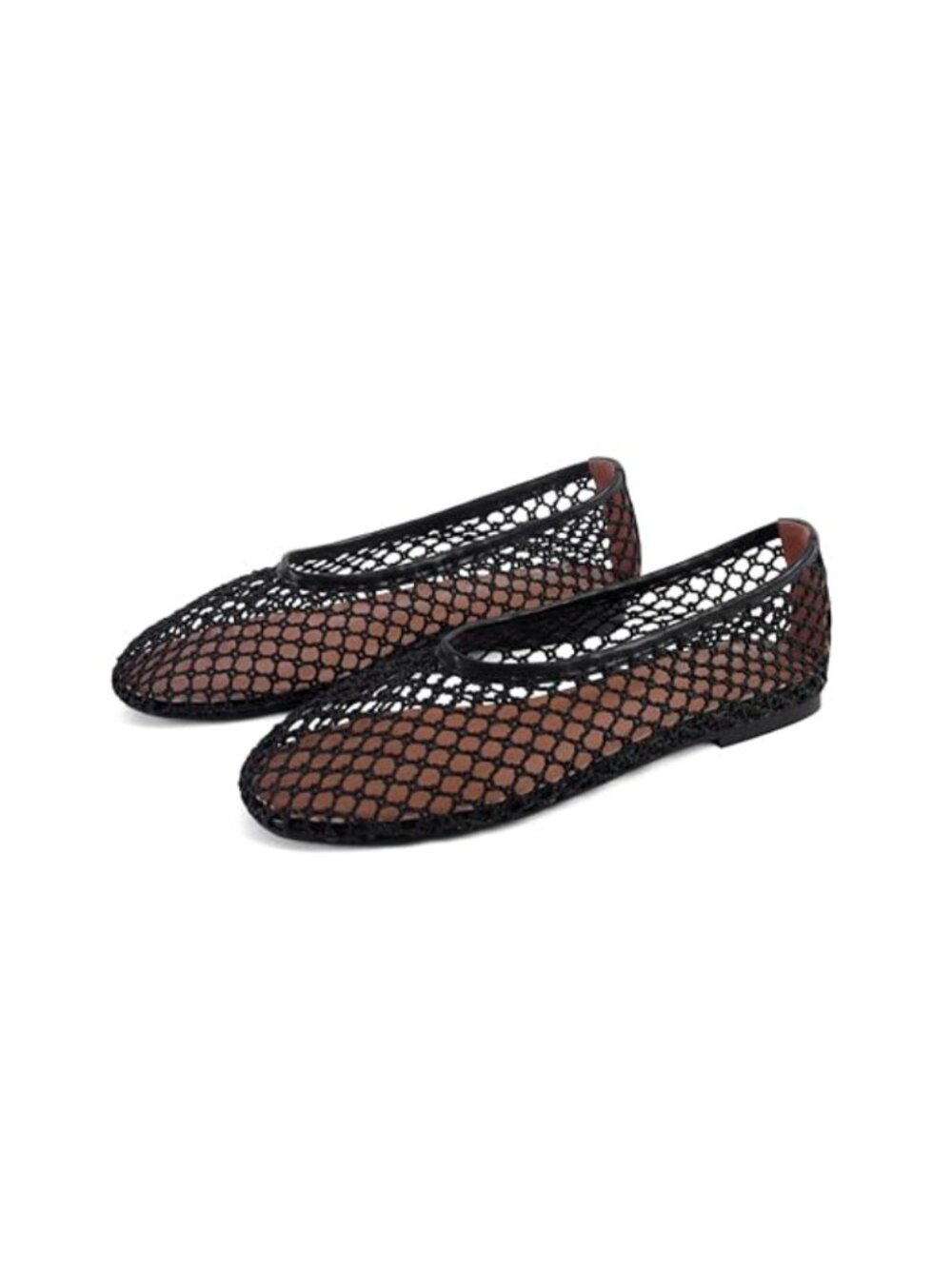 Mesh Ballet Flats Slip On Round Toe Comfy Casual Office Shoes